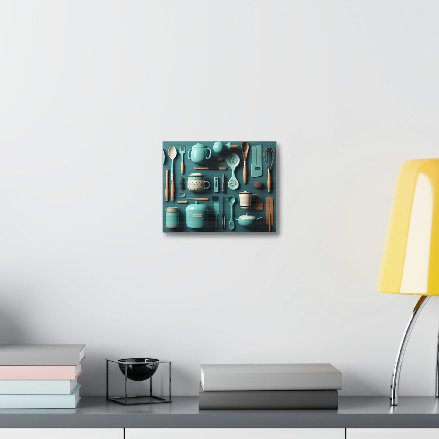 canvas on the wall
