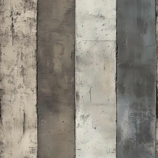 Weathered Concrete Stripe Wallpaper