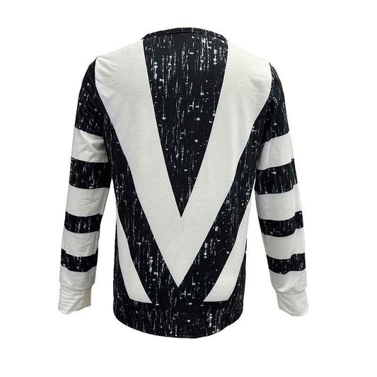 Women's Long Sleeve Shirts Zipper Color Block V Neck Tunic Tops Casual Blouse