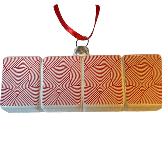 Glass Mahjong Ornament