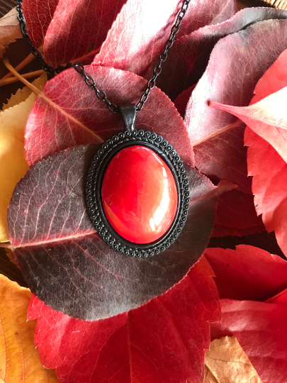 Amulet Jewelry - Available in 3 Elegant Colors - Raw Teardrop Necklace