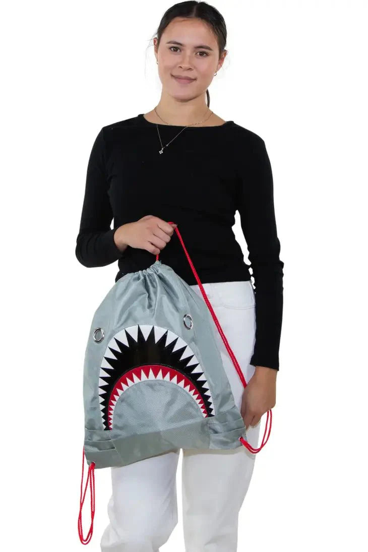 Drawstring Shark Backpack