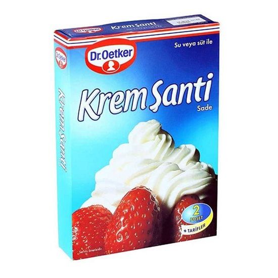 Dr.Oetker Plain Whipped Cream for Desserts - Krem Şanti Sade 150g, Ideal for Elegant Treats