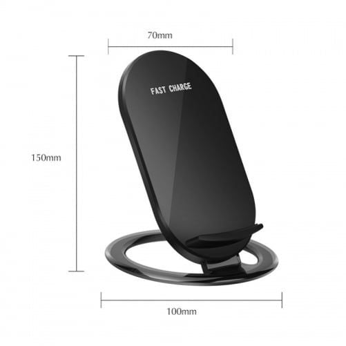 15W Fast Wireless Charger Stand Detachable 2-Coils Charging Pad Slim A4L for Motorola Edge Plus, Google Nexus 6, (2022), DROID MAXX - Nokia XR20, 8 - OnePlus 9 Pro, 8 Pro - Razer Phone 2