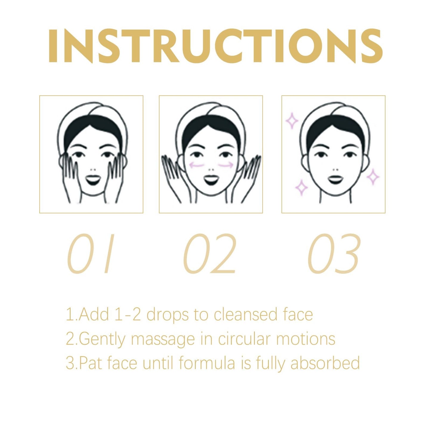 EELHOE Golden Age Essence Lightening Fine Lines, Firming Skin, Hydrating And Moisturizing Face Essence