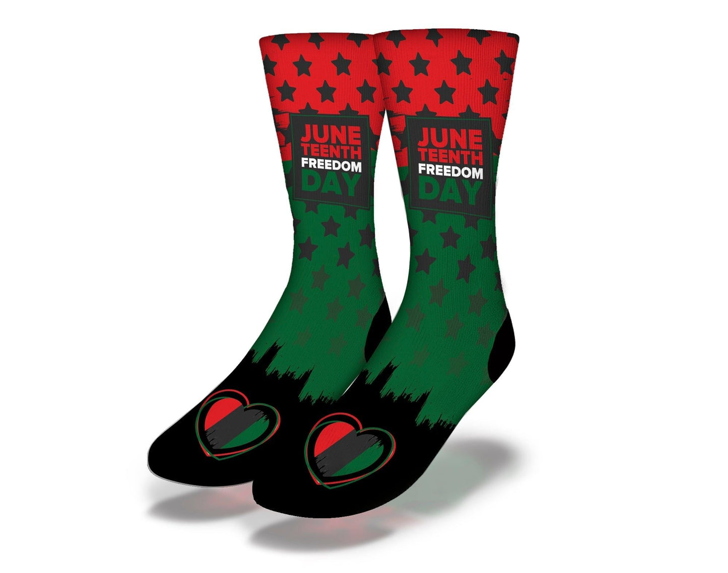 JUNETEENTH FREEDOM HEARTS Socks