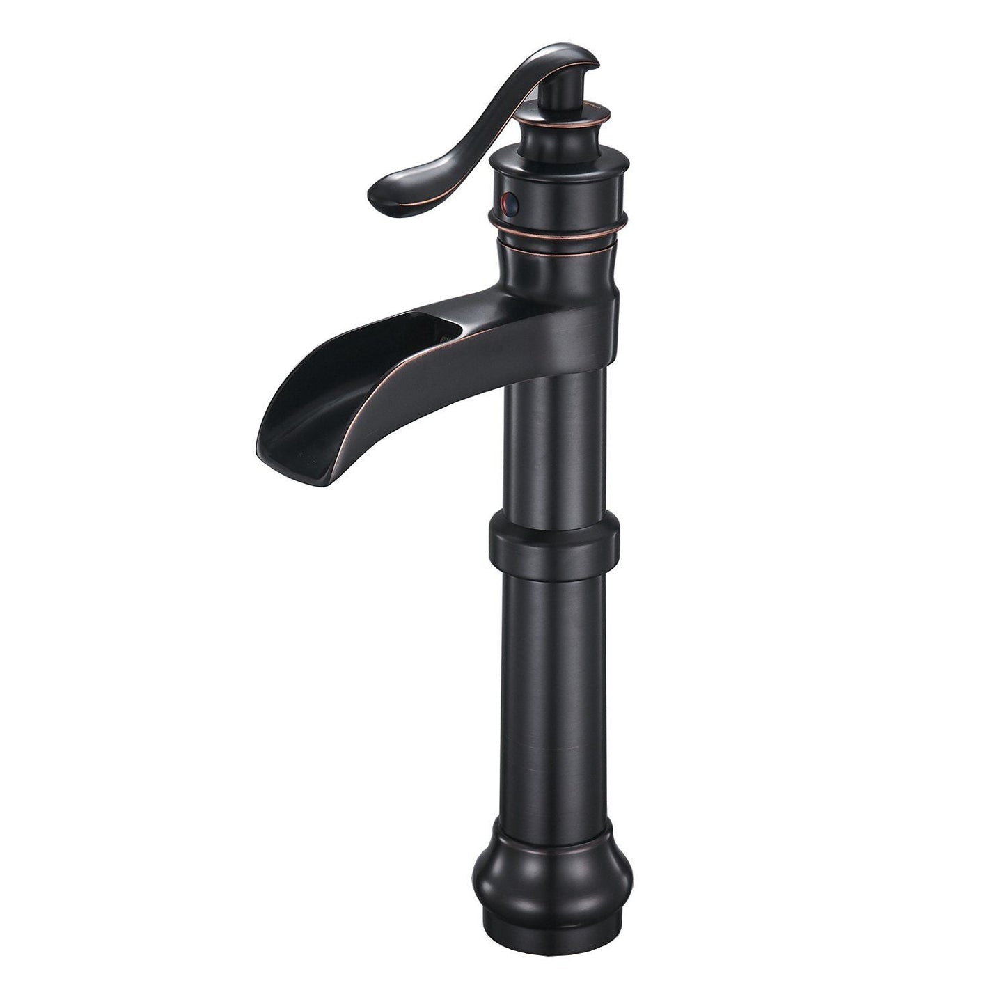 Waterfall Single Hole Single-Handle Vessel Bathroom Faucet With Pop-up | Faucets | Kitchen + Metal
