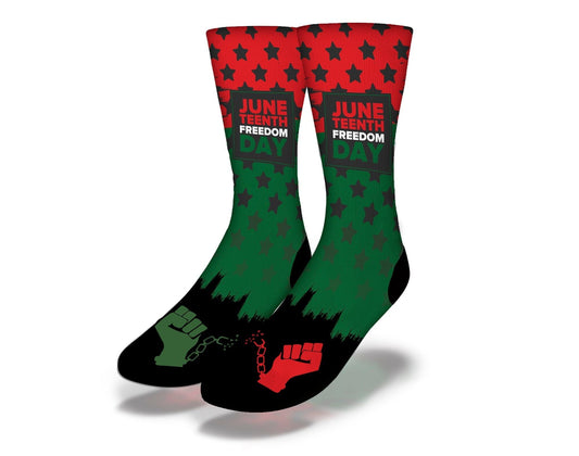 JUNETEENTH FREEDOM DAY Break the Chains Socks