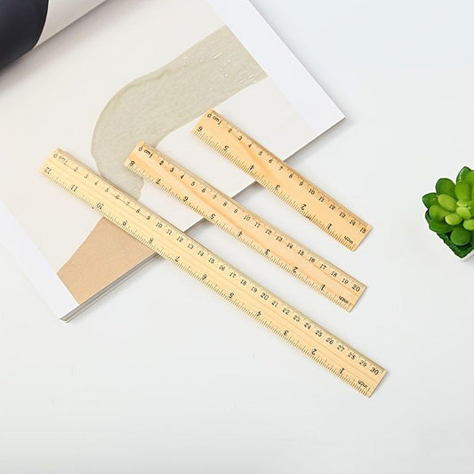 1pc Tailor Ruler Stationery Ruler Wooden Measuring Ruler