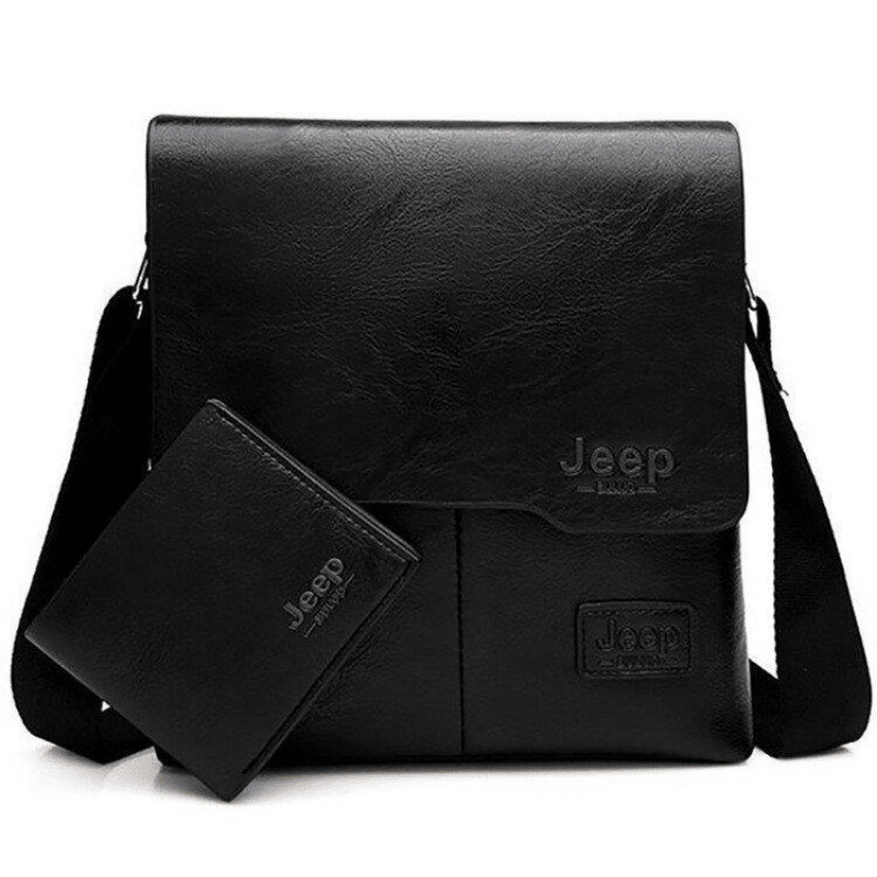 New Vertical Casual Briefcase Men's Business Document Bag Messenger Bag Shoulder Bag Card Bag Wallet
