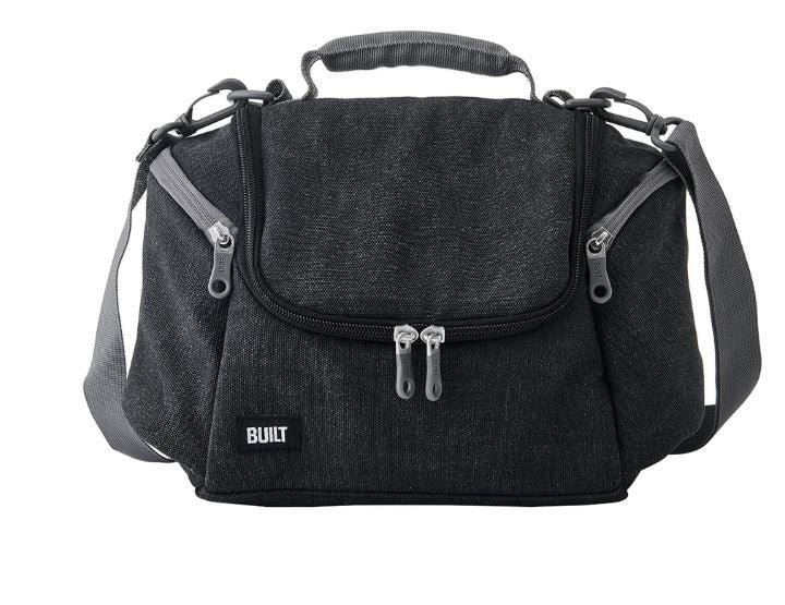 BUILT Oxford All Day Adult Reusable Lunch Bag Black