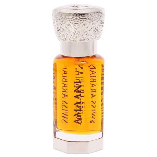 Amaani by Swiss Arabian for Unisex - 0.4 oz Parfum Oil Rollerball
