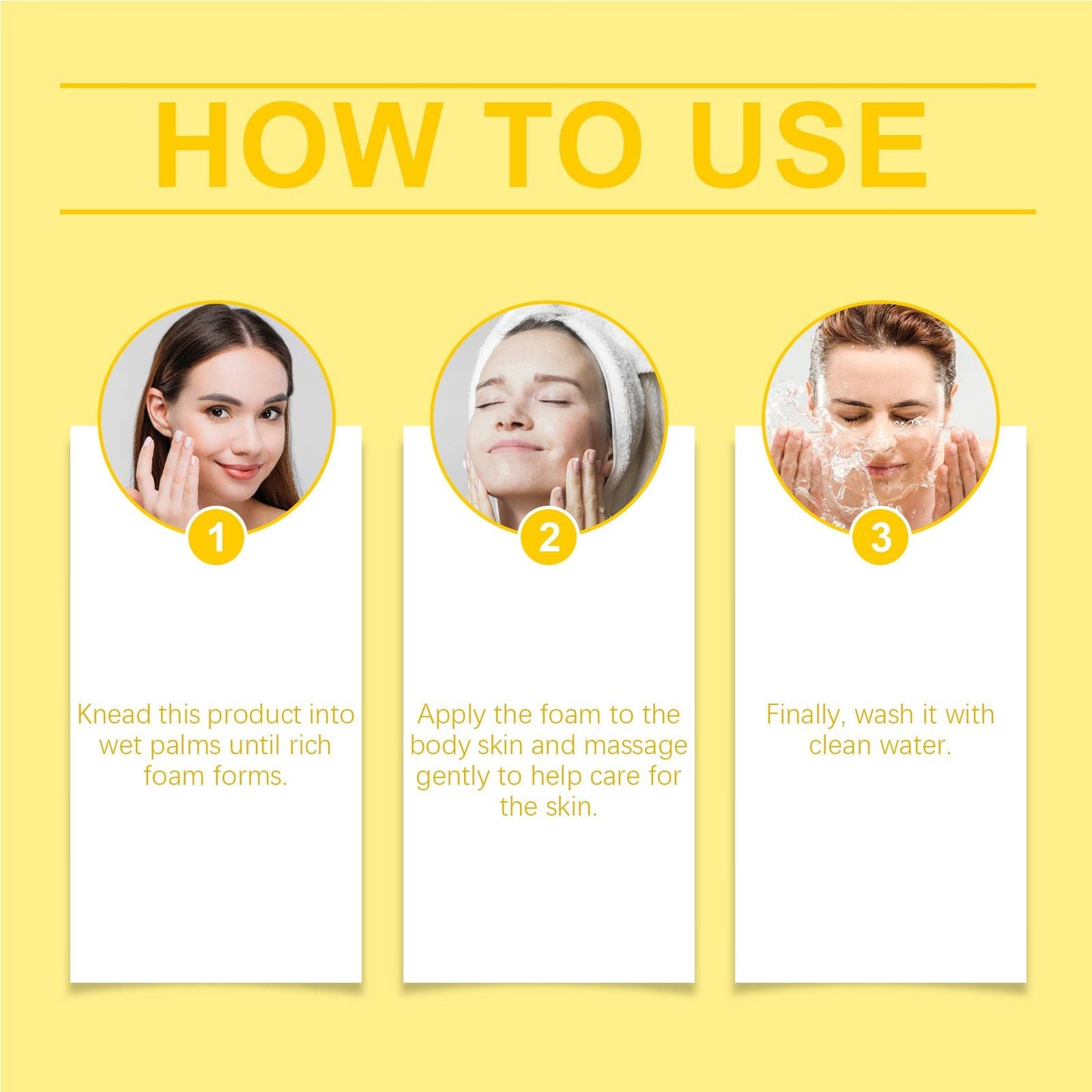 OUHOE Derma Care Bee Soap, Repair Skin Moisturizing Skin Care Improve Skin Cleansing Foam Body Soap