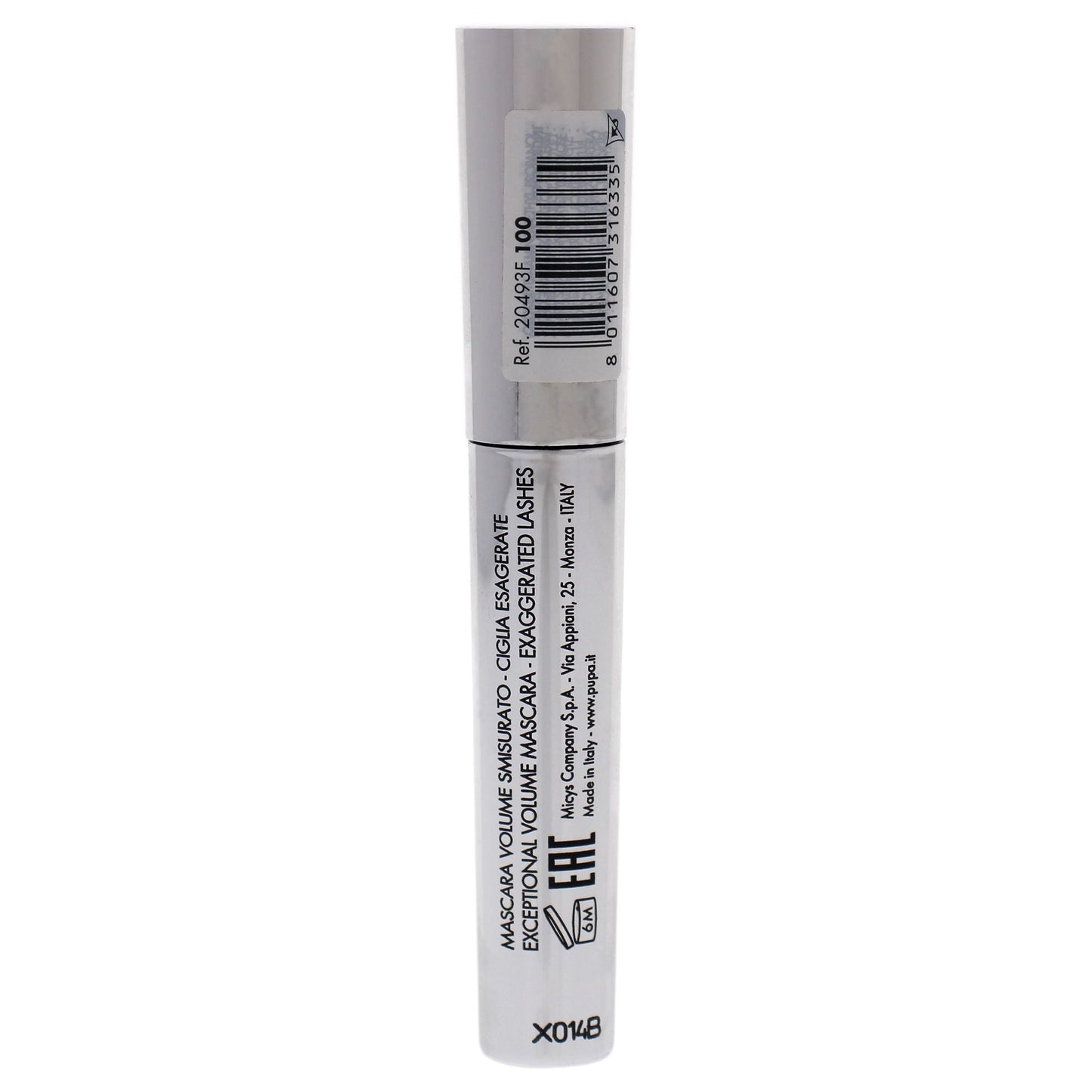 Vamp! Exceptional Volume Macara - 100 Black by Pupa Milano for Women 0.183 oz Mascara