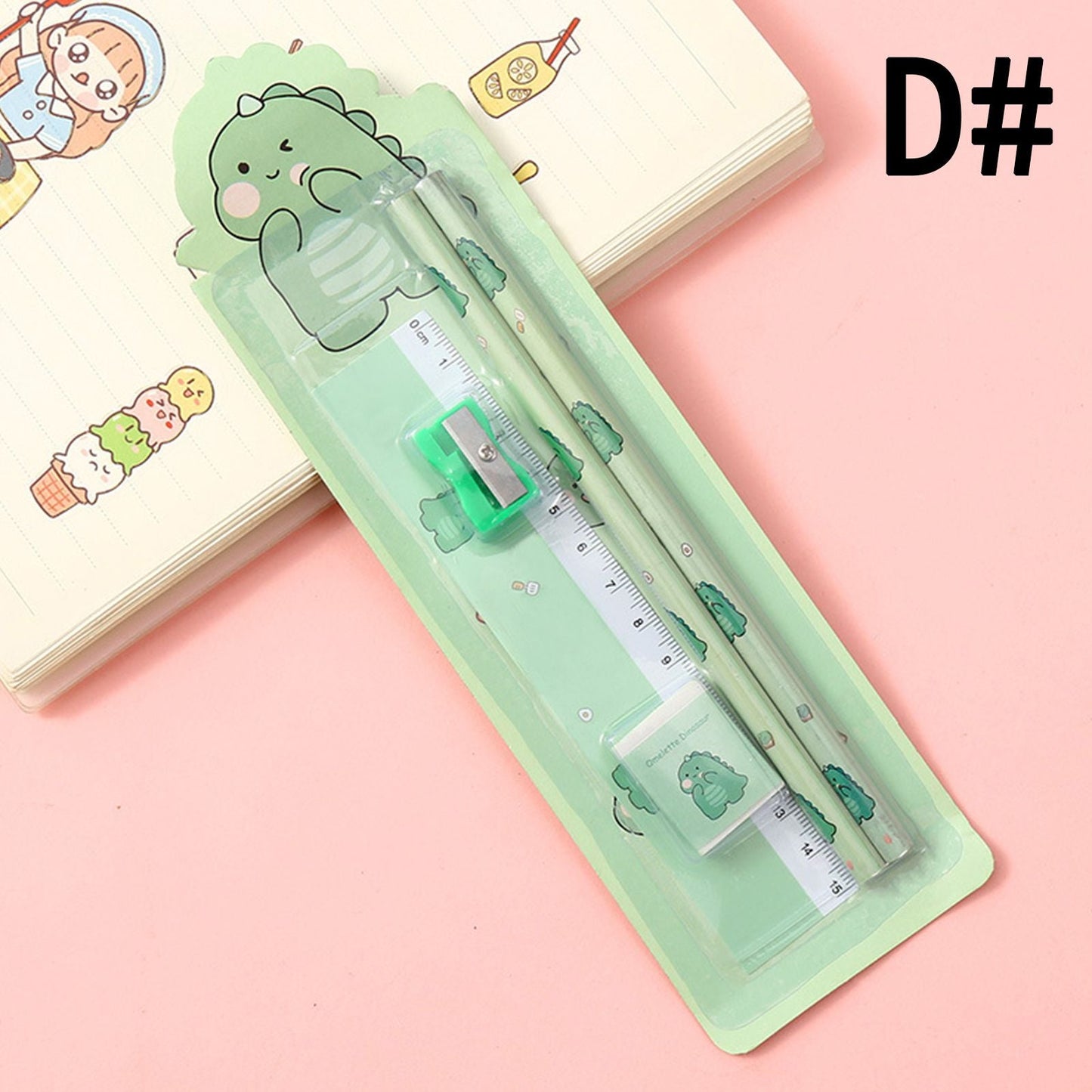 5pcs/Set Cartoon Pencil Set Pencil Funny Writing Tool For Office School