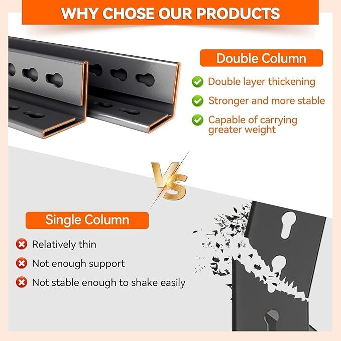 5-layer living room storage rack unit, 72" adjustable storage rack, 2000LBS metal storage rack for home use, suitable for kitchen, living room, storage room, basement and warehouse, black