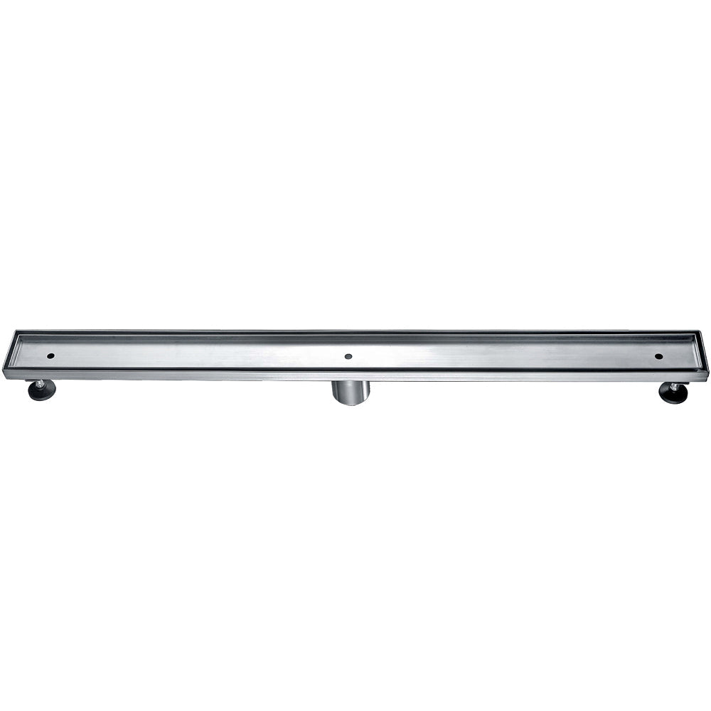 ALFI brand ABLD36A 36" Modern Stainless Steel Linear Shower Drain w/o Cover