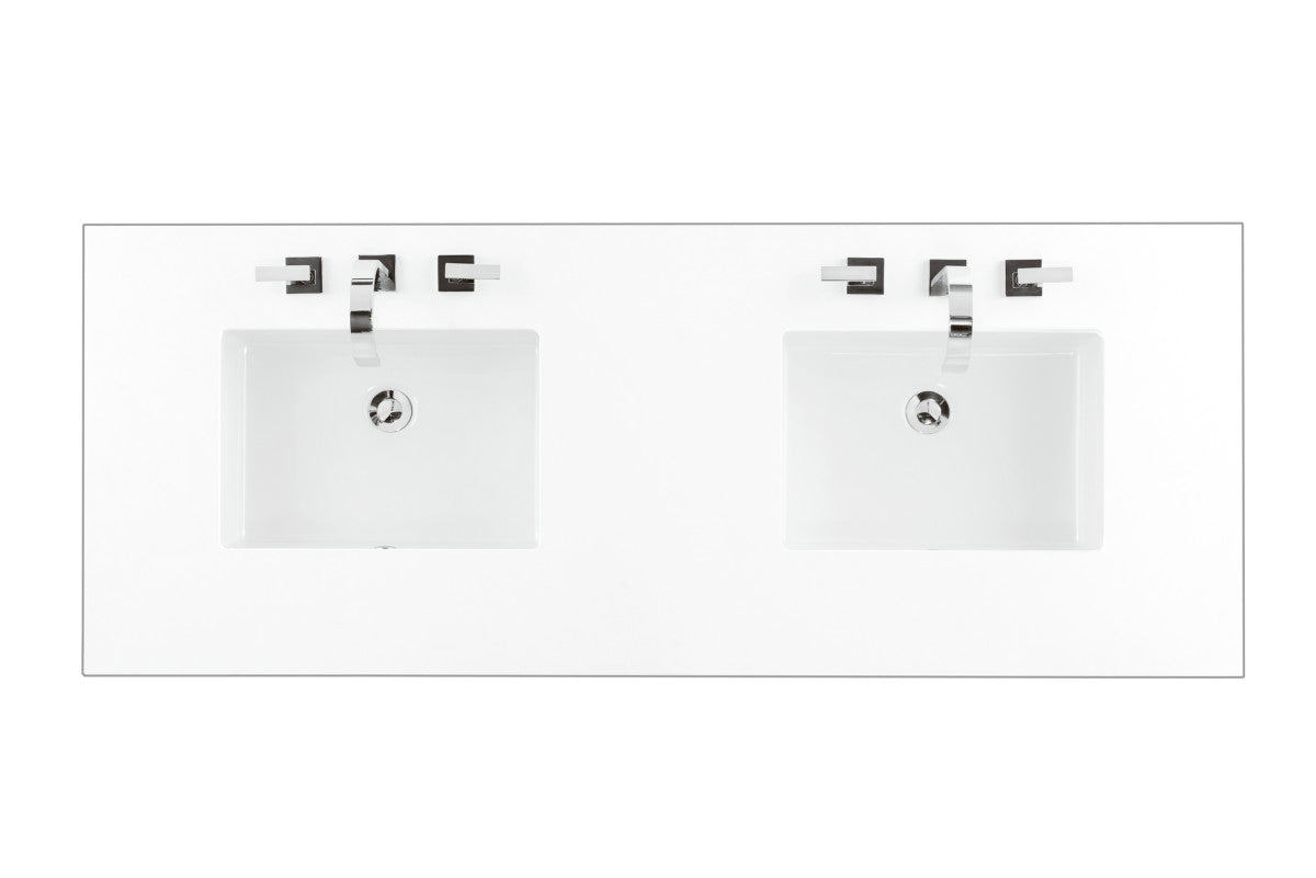 60" Double Top, 3 CM Silestone w/ Sink