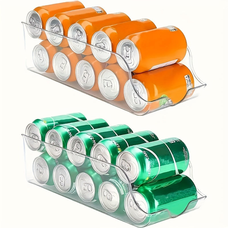1pc Clear Plastic Refrigerator Organizer Bin