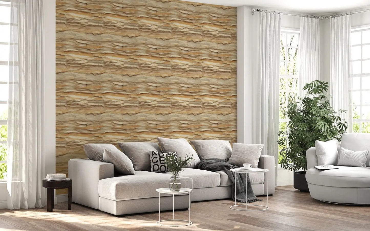 Golden Earth Strata Mural