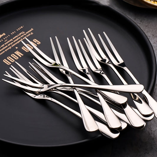 10Piece Stainless Steel Fork Set for Versatile Dining