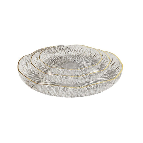 PetalShaped Snack Plates Set 3 Stylish Serving Platters