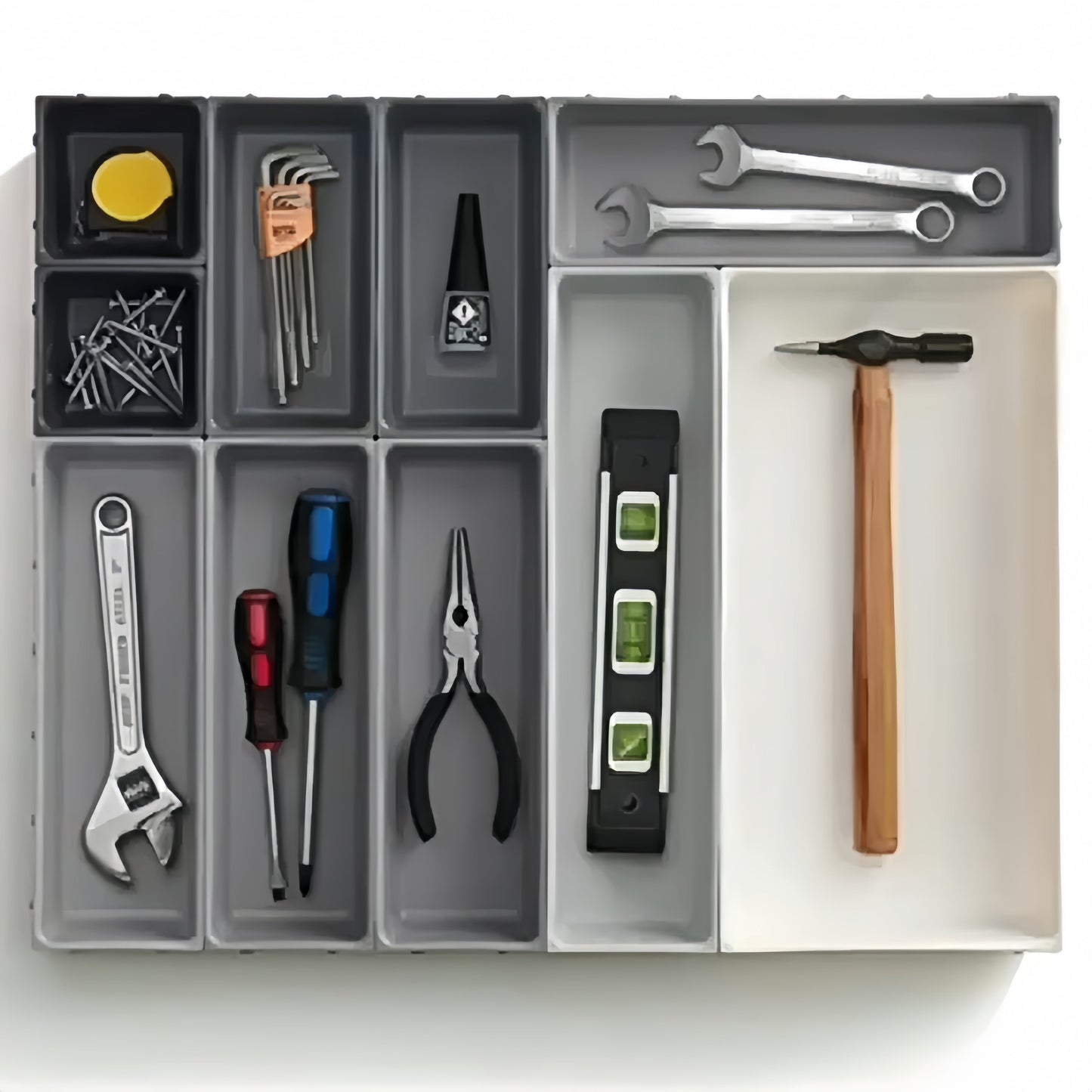 10-Piece Multipurpose Kitchen Flatware Organizer Set – Adjustable
