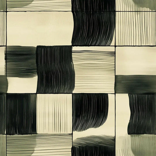 Rhythmic Brushstroke Grid