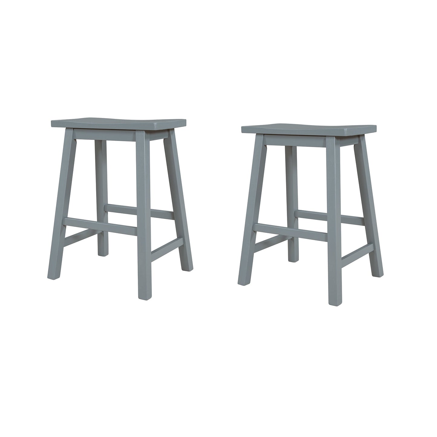 Farmhouse Rustic 2-piece Counter Height Wood Kitchen Dining Stools | Home Decor | Kitchen + Metal