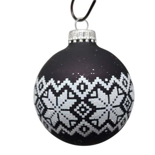 Krebs Value Glass Ornament 4 pack - Nordic Snowflakes