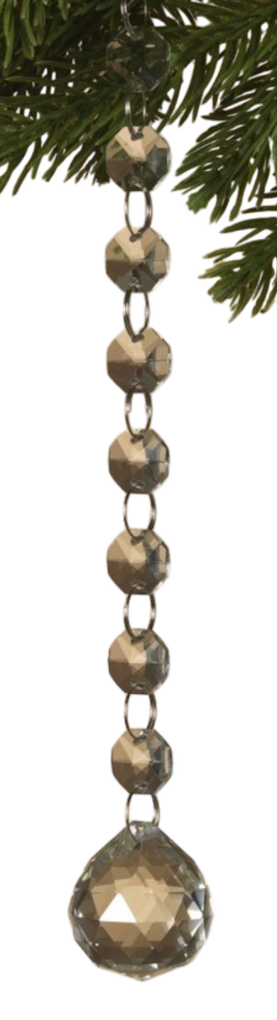 Glass Look Acrylic Jewel Ornament -