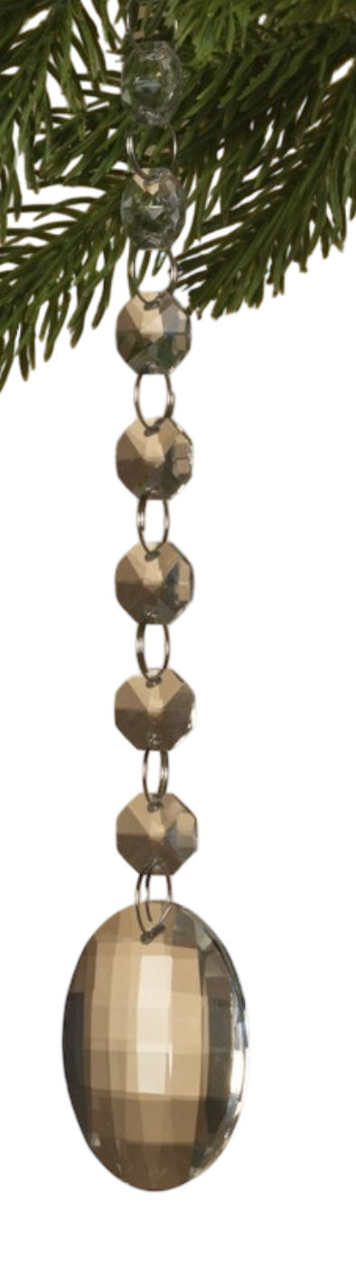 Glass Look Acrylic Jewel Ornament -