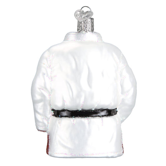 Martial Arts Robe Glass Ornament