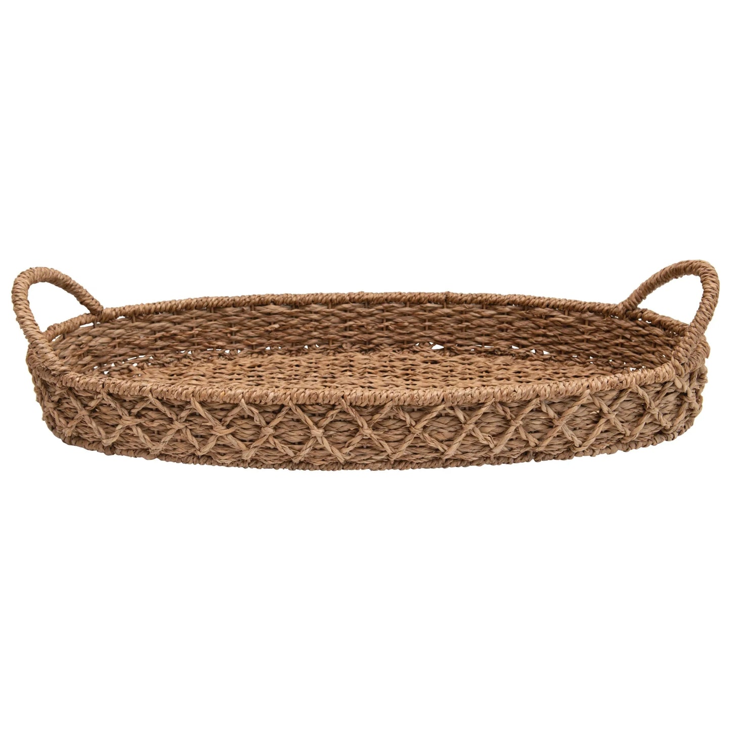 Extra Large Seagrass Tray with Handles