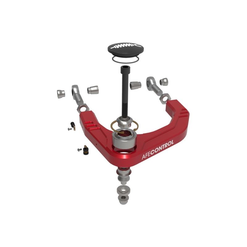 aFe Control 05-23 Toyota Tacoma Upper Control Arms - Red Anodized Billet Aluminum