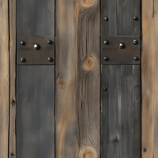 Forged Timber Panel Wallpaper