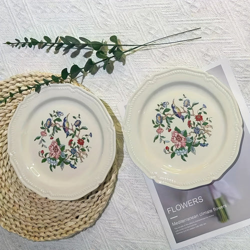 NordicInspired Ceramic Plates Versatile Dining Set of 2