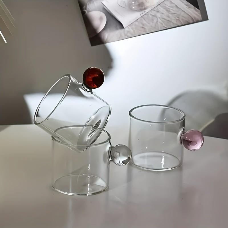 Sleek Set of 6 HeatResistant Glass Cups 100ml