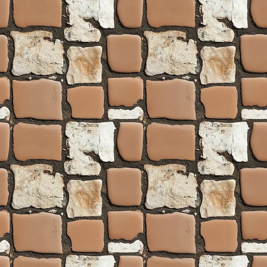 Rustic Cobble & Clay Path