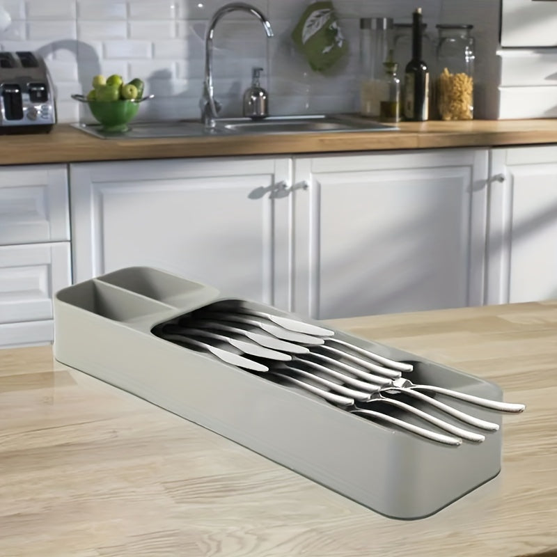 1pc Multifunctional Utensil Tray - Knife & Fork Divider Organizer for
