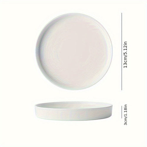 Luxury Oval Nordic White Ceramic Dinner Plate