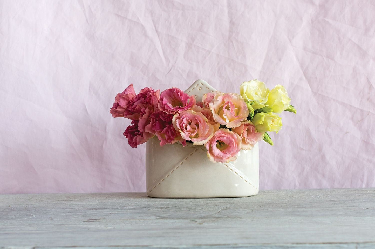 With Love Ceramic Envelope Vase