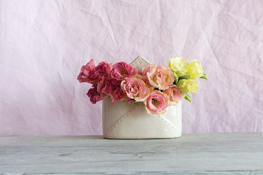 With Love Ceramic Envelope Vase