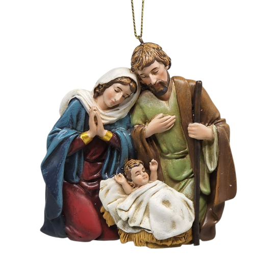 Hanging Ornament Nativity - 8 Piece Set
