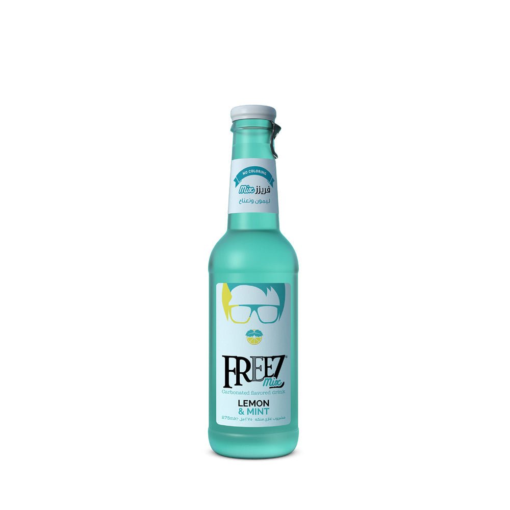Freez Mix Lemon Mint Drink 275ml - Refreshing Sparkling Beverage with Natural Flavor