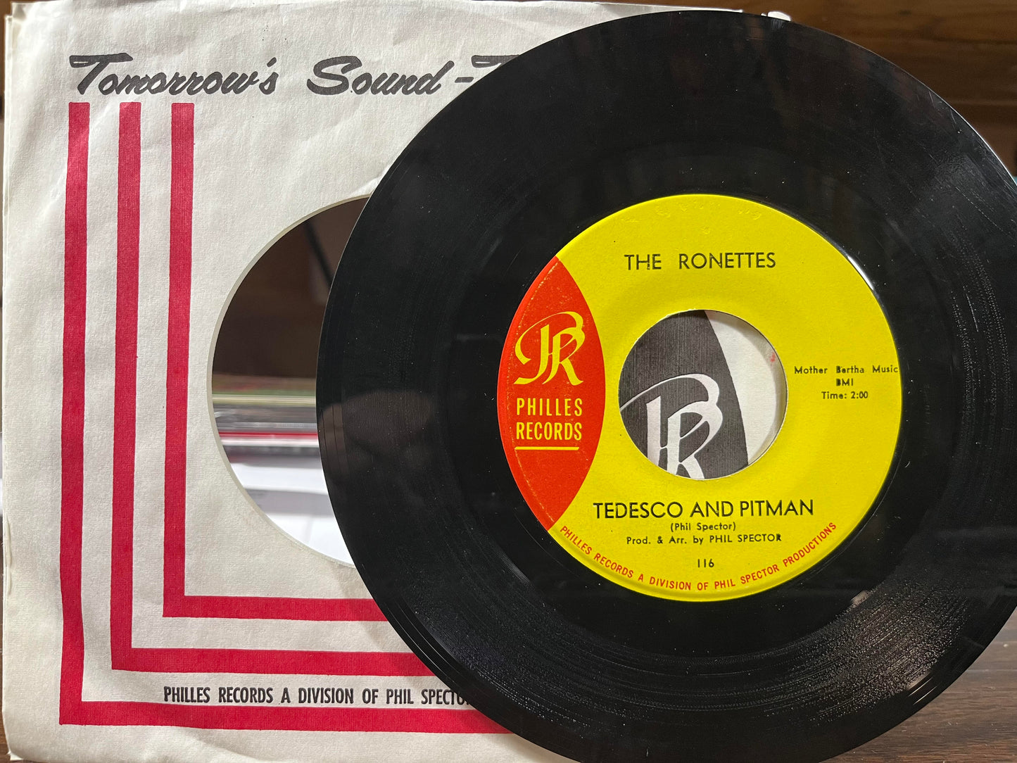 Be My Baby / Tedesco And Pitman (7" VINYL) | Very Good Plus (VG+) Near Mint (NM or M-)