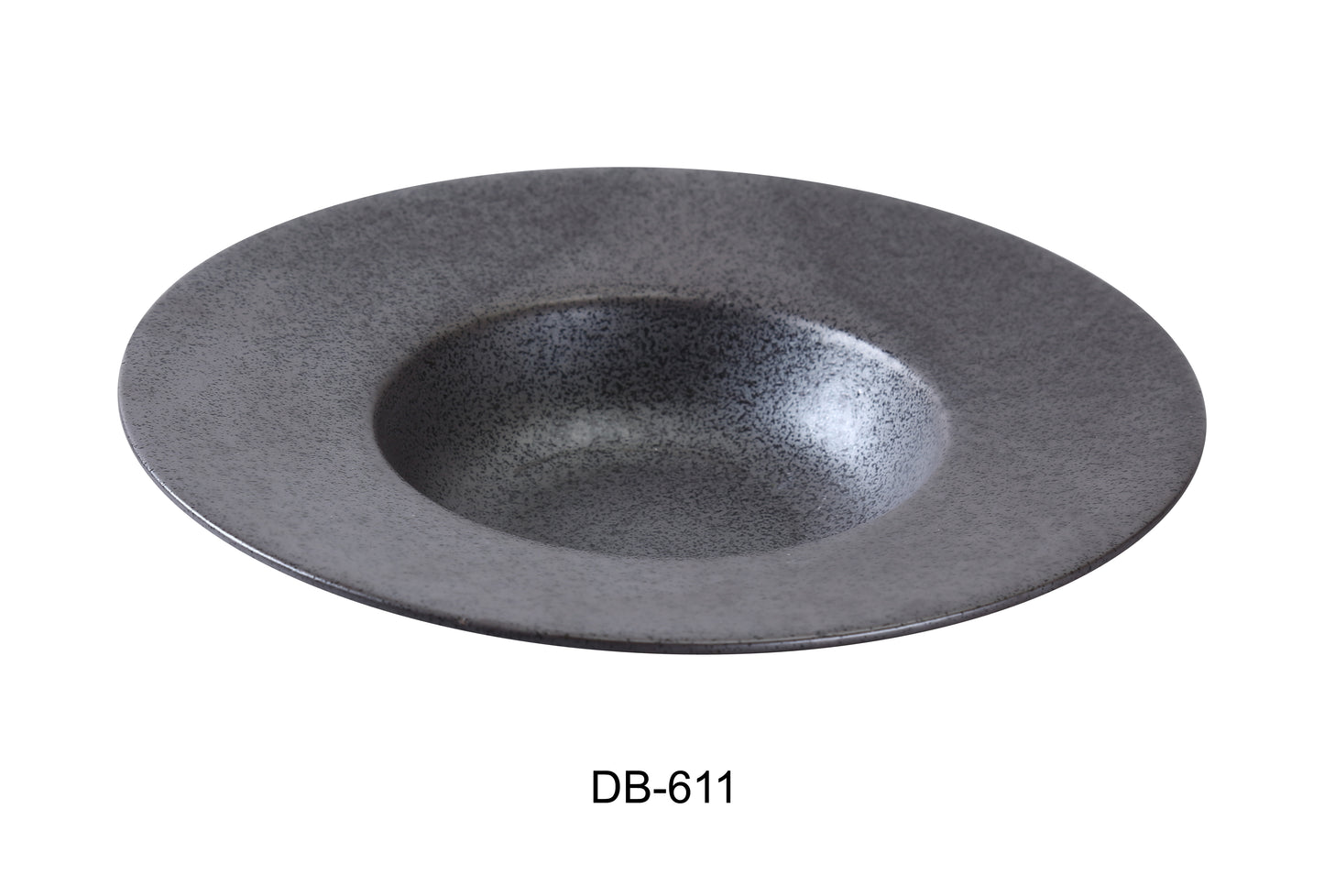 Yanco DB-611 Diamond Black Collection 11.5" Dessert Plate 16 oz | Kitchen + Metal