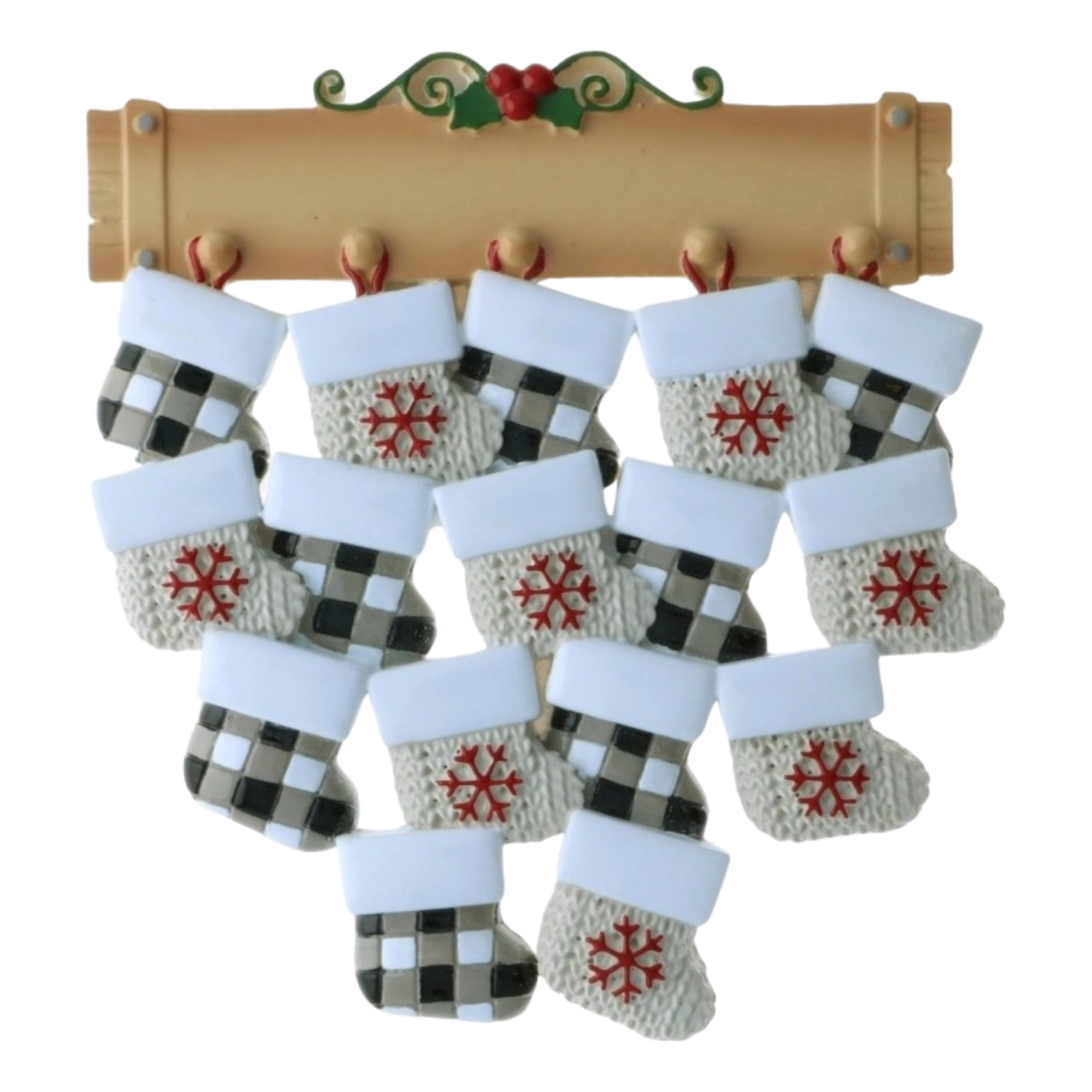 Stocking Family Up To 16 Ornament