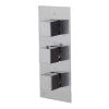 ALFI brand AB2801 3-Way Thermostatic Valve Shower Mixer Square Knobs