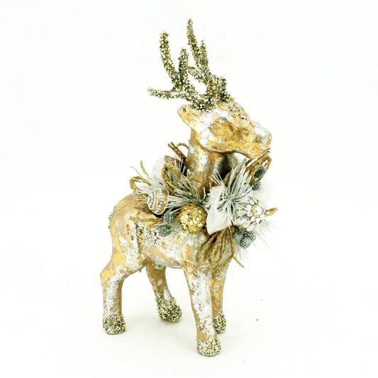 Golden Beaded Reindeer - 4 Sizes/Styles